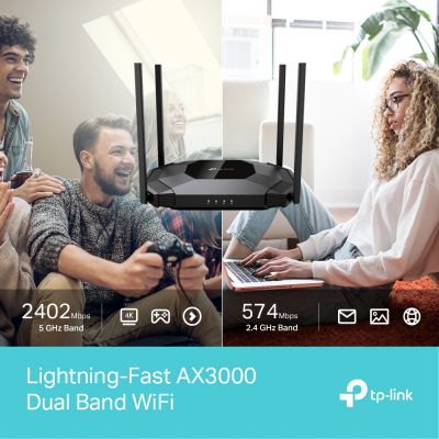 Двухдиапазонная беспроводная точка доступа Wi-Fi 6 AX3000 TP-Link TL-WA3001