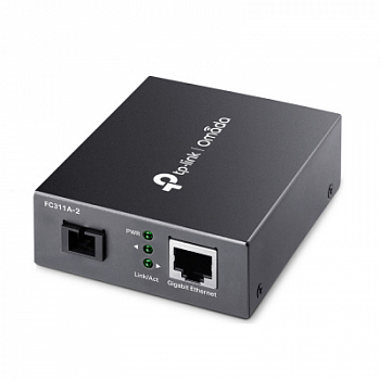 Оптический медиаконвертер GbE WDM TP-LINK FC311A-2 <100/1000M, 1550/1310nm, BiDi, 2 км, SC>