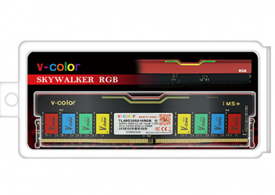 Оперативная память DDR4 PC-24000 (3000 MHz) 8Gb V-color SKYWALKER <RED+RGB, TL48G30S816RGB>