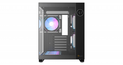 Корпус ПК без БП Ocypus Iota C70 BK ARGB ATX/mATX/mITX 2xUSB, Type-C, Черный, Iota-C70-BKD600XX-GL
