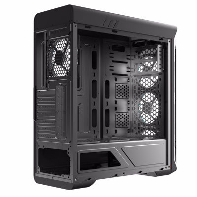 Корпус ПК без БП GameMax StarLight-B-white <ATX, 4x120, USB3.0x1, USB2.0x2, HD Audio 205x470x440mm>