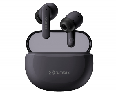 Наушники TWS A4tech 2Drumtek B25-AshGrey <BT v5.2, 20kHz, 102dB, Наушник: 40mAh , Кейс: 380mAh>
