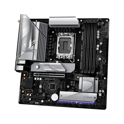 Материнская плата ASRock B860M LIVEMIXER WIFI LGA1851 4xDDR5 4xSATA 3xM.2 1xHDMI 1xThund4 WiFi mATX