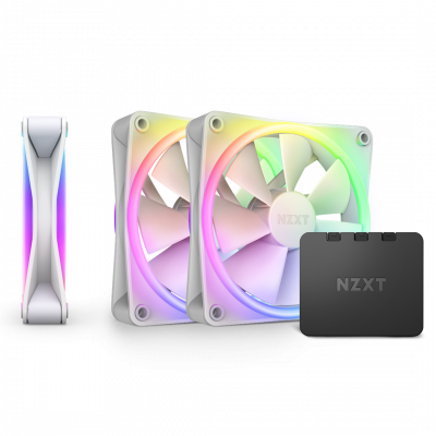 Вентилятор для корпуса NZXT F120RGB DUO + контроллер (3-pack) белый