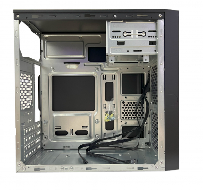 Корпус ПК без БП S SMART 6511 <microATX, 360*175*365mm, 0.4mm, 2xUSB, BLACK>