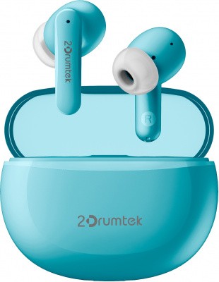 Наушники TWS A4tech 2Drumtek B25-IcyBlue <BT v5.2, 20kHz, 102dB, Наушник: 40mAh , Кейс: 380mAh>