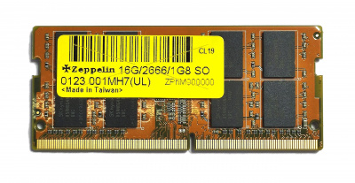 Оперативная память SODIMM DDR4 PC-21300 (2666 MHz) 16Gb Zeppelin (память для ноутбуков) <1Gx8>