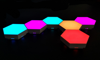 Набор декоративных LED панелей Hexagon Light 6 шт. (управление со смартфона)