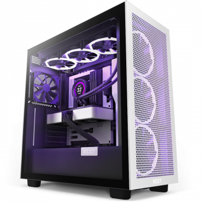Корпус NZXT H7 Flow черный/белый