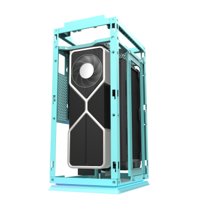 Корпус ПК без БП DarkFlash DLH21 NEO MINT <ITX, 1x3.5, 2xUSB 3.0, 1xType C, 238.8*175*412mm >