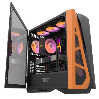 Корпус ПК без БП DarkFlash DLZ31 MESH <ATX, 2x3.5, 2xUSB 3.0, 1xType C, Audio, 495.9*217.2*505.5mm>