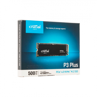 Твердотельный накопитель  500Gb SSD Crucial P3 Plus M.2 2280 R4700Mb/s W1900MB/s CT500P3PSSD8