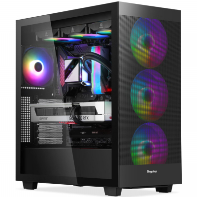 Корпус ПК без БП SEGOTEP Memphis-Flow Glass <без вентиляторов> Корпус ПК без БП SEGOTEP Memphis-Flow Glass <без вентиляторов>