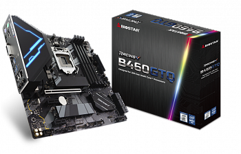 Материнская плата S-1200 Biostar B460GTQ <mATX, 4xDDR4, DP, DVI, HDMI, M2, USB2.0*6, USB3.2*6>