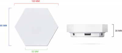 Набор декоративных LED панелей Hexagon Light 10 шт. (управление со смартфона)