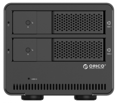 Док-станция HDD 3.5" ORICO 9528U3-V1-EU-BK <USB3.0, SATAIII, HDDx2, BLACK>