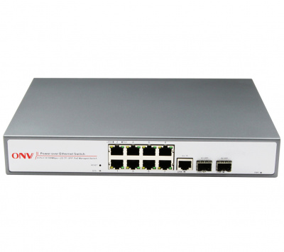 Коммутатор PoE  8-портовый ONV POE31108PF
