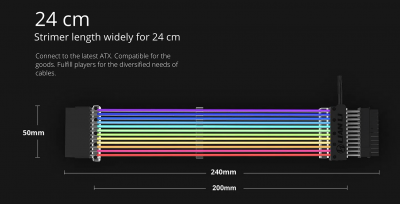Кабель питания LIAN LI 24-PIN С RGB-ПОДСВЕТКОЙ STRIMER 24PINS CABLE Кабель питания LIAN LI 24-PIN С RGB-ПОДСВЕТКОЙ STRIMER 24PINS CABLE