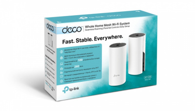 Домашняя Mesh Wi-Fi система GbE AC1200 Tp-Link Deco M4 (2 устройства) Домашняя Mesh Wi-Fi система GbE AC1200 Tp-Link Deco M4 (2 устройства)
