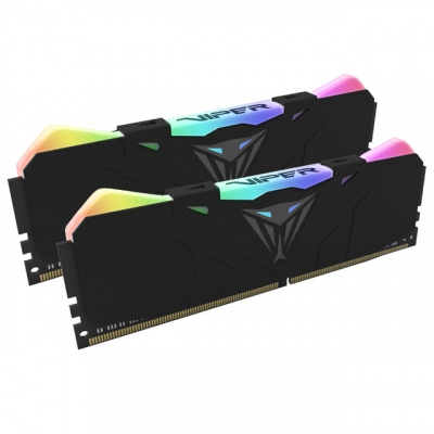 Оперативная память DDR4 PC-25600 (3200 MHz) 16Gb (8GB*2) PATRIOT VIPER RGB <1x8, геймерская серия>