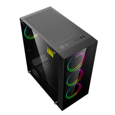 Корпус ПК без БП GameMax Draco XD <ATX, 3x120ARGB, USB2.0x1, USB3.0x1, HD Audio, 415x464x210mm>