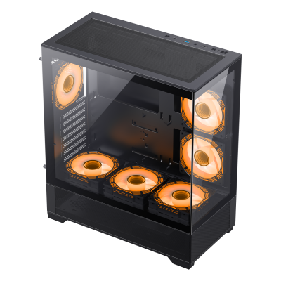 Корпус ПК без БП GameMax Vista AB <ATX, 6x120FAN>