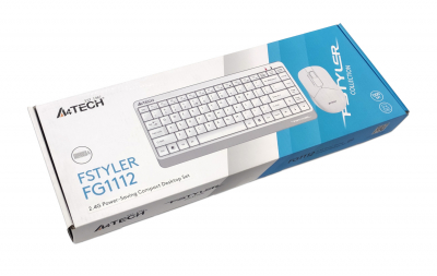 Клавиатура+мышь беспроводная A4tech Fstyler FG1112-White USB Клавиатура+мышь беспроводная A4tech Fstyler FG1112-White USB