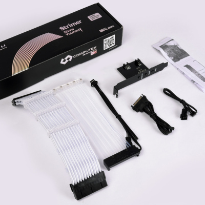 Кабель питания LIAN LI 24-PIN С RGB-ПОДСВЕТКОЙ STRIMER 24PINS CABLE Кабель питания LIAN LI 24-PIN С RGB-ПОДСВЕТКОЙ STRIMER 24PINS CABLE