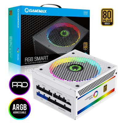 Блок питания ПК  850W GameMax RGB-850 PRO White