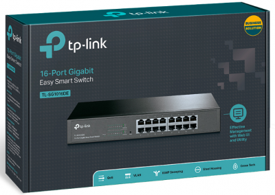 Интеллектуальный коммутатор TL-SG1016DE