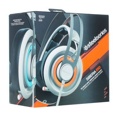 Наушники+микрофон игровые SteelSeries Siberia 650 White <51192>