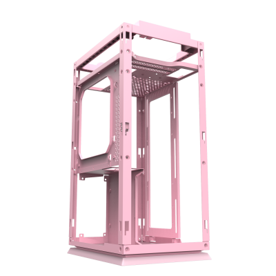 Корпус ПК без БП DarkFlash DLH21 PINK <ITX, 1x3.5, 2xUSB 3.0, 1xType C, 238.8*175*412mm >