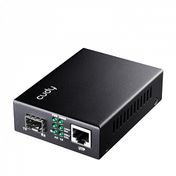 Оптический медиаконвертер SFP GbE CUDY MC220 <10/100/1000M SFP Slot to 10/100/1000M RJ45>