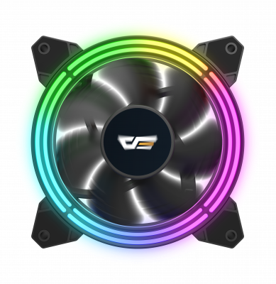 Вентилятор для корпуса DarkFlash CF11 PRO 5IN1 <6Pin, 120*120*25mm, 1200RPM, 22dBA, Гидроподшипник>