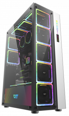 Корпус ПК без БП DarkFlash DF800 <EATX, 9x3.5, 7x2.5, 2xUSB 3.0, 2xUSB2.0, Audio, 552*271*771mm>