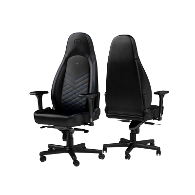 Игровое кресло Noblechairs ICON Black/Blue <Экокожа, подлокотник 4D, газлифт 4> Игровое кресло Noblechairs ICON Black/Blue <Экокожа, подлокотник 4D, газлифт 4>
