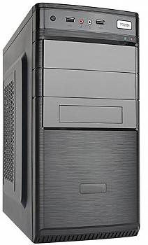 Корпус ПК без БП SMART SX-C5835 <microATX, 360*175*365mm, 0.4mm, 2xUSB, BLACK>