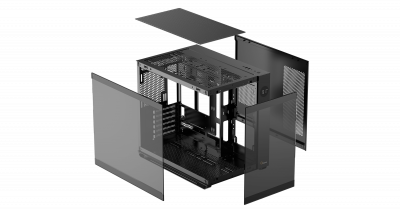 Корпус ПК без БП Ocypus Iota C70 BK ARGB ATX/mATX/mITX 2xUSB, Type-C, Черный, Iota-C70-BKD600XX-GL