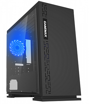 Корпус ПК без БП GameMax EXPEDITION H605-BK(BLK) <MATX, 1x120mm,USB2.0x2, USB3.0x1, 350x180x380mm>