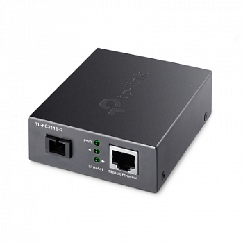 Оптический медиаконвертер GbE WDM TP-LINK TL-FC311B-2 <100/1000M, 1310/1550nm, BiDi, 2км, SC>