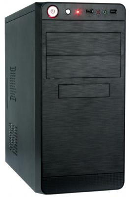 Корпус ПК с БП SMART SX-C5822 <microATX, 360*175*365mm, 0.4mm, 2xUSB, MAX450W+8mm, BLACK>