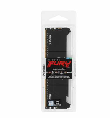 Оперативная память 16GB DDR4 3200MHz Kingston FURY Beast RGB Black CL16 KF432C16BB12A/16WP