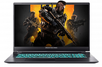 Игровой ноутбук Dream Machines S1660Ti-17XX04 <17.3'' FHD Slim WVA 144Hz, i7-10750H, GTX1660Ti 6GB>