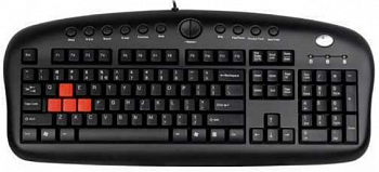Клавиатура A4tech KB-28G USB Black Game Master