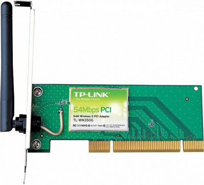 Tp-Link TL-WN350G <54M Wireless PCI adapter,Atheros chipset,2.4Ghz,802.11g/b,fixed antenna>