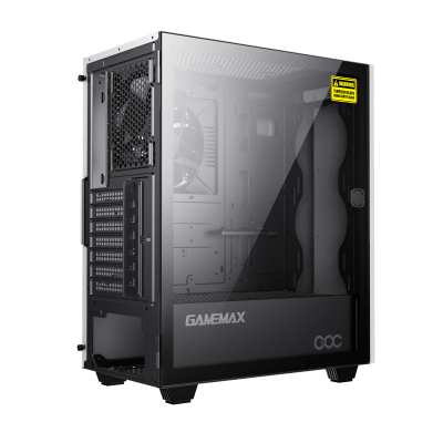 Корпус ПК без БП GameMax Diamond COC White  <MATX, 1x120FAN, 1x140COC>