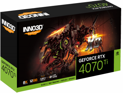 Видеокарта Inno3D GeForce RTX4070Ti  X3 12Gb Box