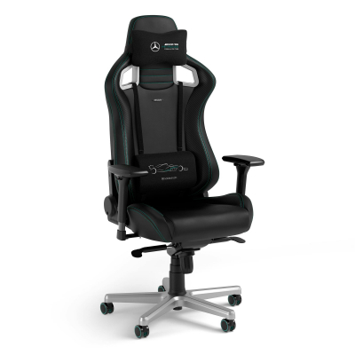 Игровое кресло Noblechairs EPIC Mercedes-AMG Petronas <Экокожа, подлокотник 4D, газлифт 4> Игровое кресло Noblechairs EPIC Mercedes-AMG Petronas <Экокожа, подлокотник 4D, газлифт 4>