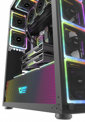 Корпус ПК без БП DarkFlash DF800 <EATX, 9x3.5, 7x2.5, 2xUSB 3.0, 2xUSB2.0, Audio, 552*271*771mm>