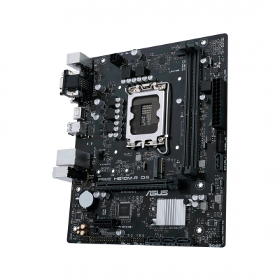 Материнская плата ASUS PRIME  H610M-R D4-SI, LGA1700 2xDDR4 4xSATA3 M.2 1xD-Sub 1xDVI 1xHDMI mATX